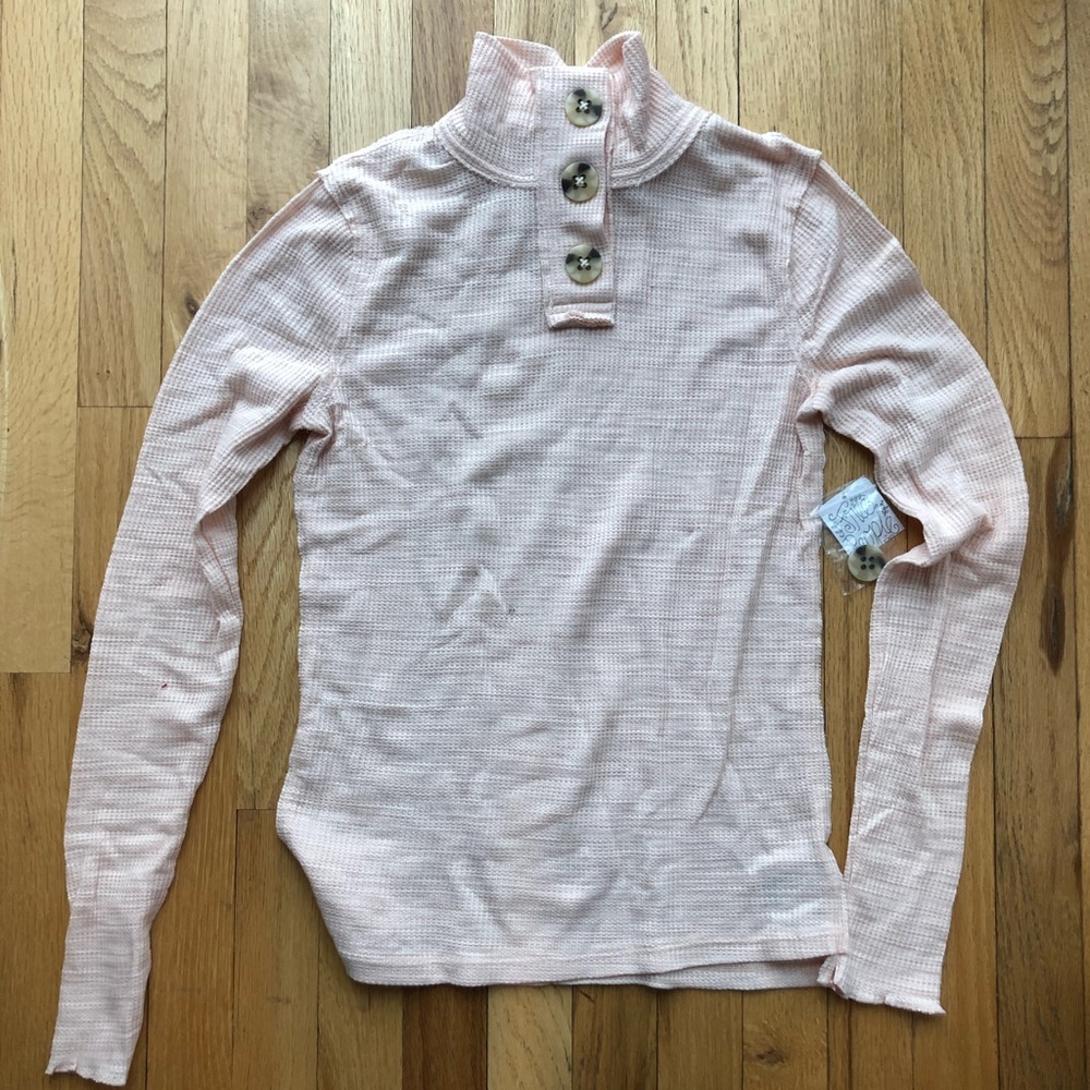 Free people waffle shirt